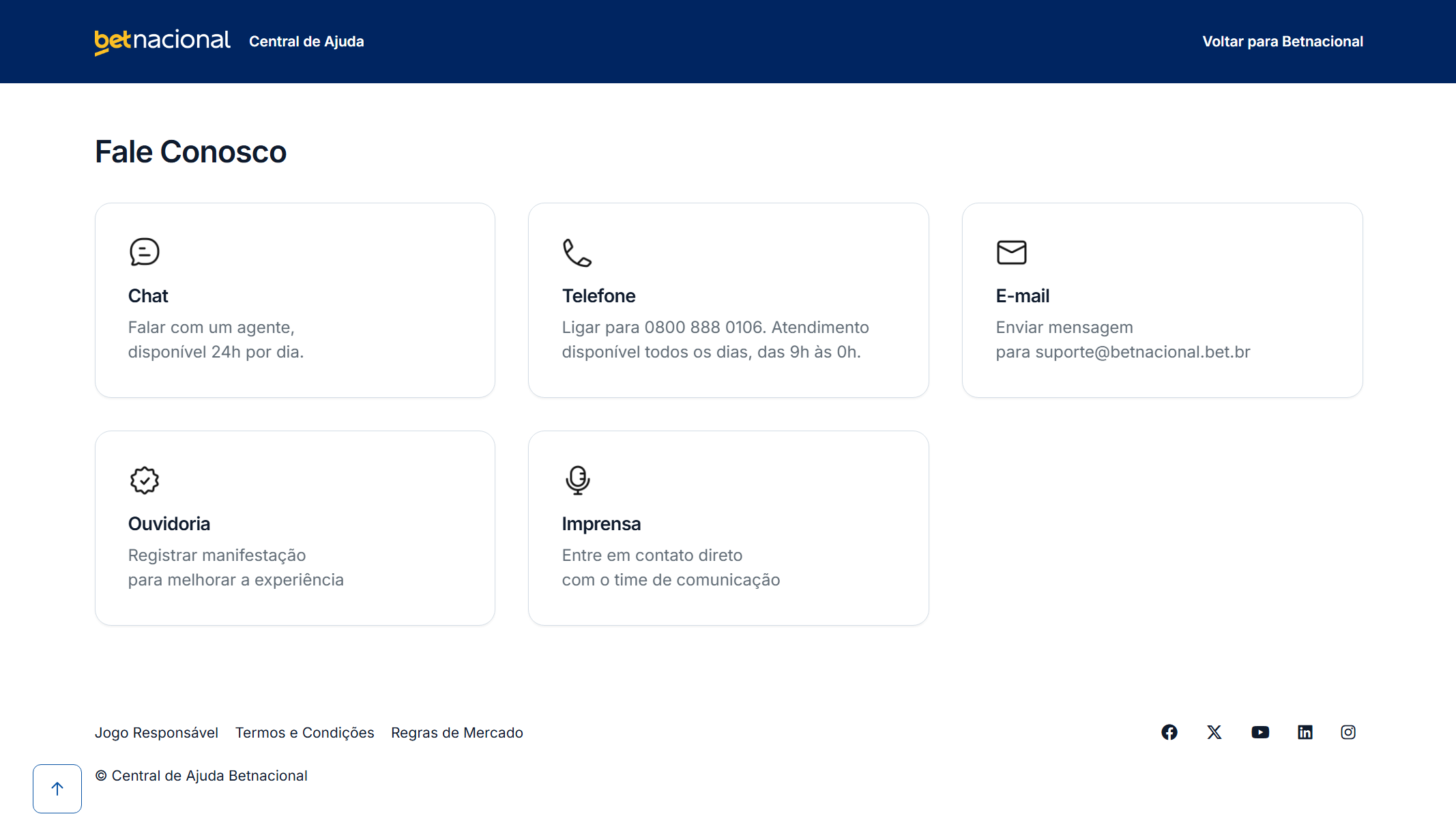 Betnacional versão Desktop