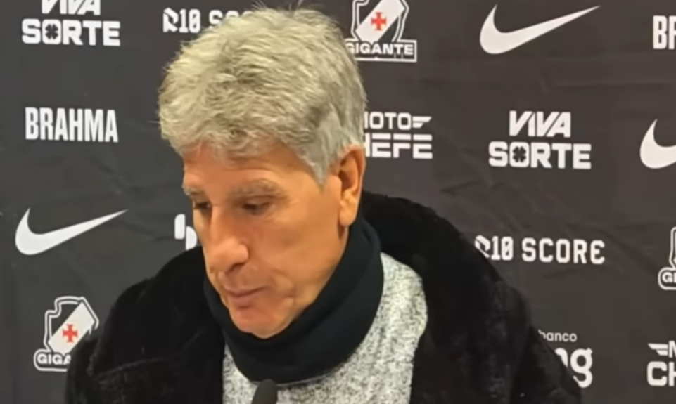 Renato Gaúcho lamenta derrota do Vasco na Sul-Americana e vê classificação ameaçada
