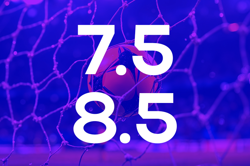 Apostar no total de 7.5 e 8.5 gols: o que significa?