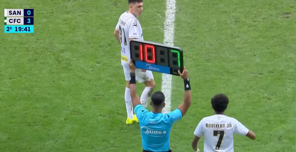 Santos aciona STJD e pede anulação de jogo contra o Coritiba após substituição de Neymar