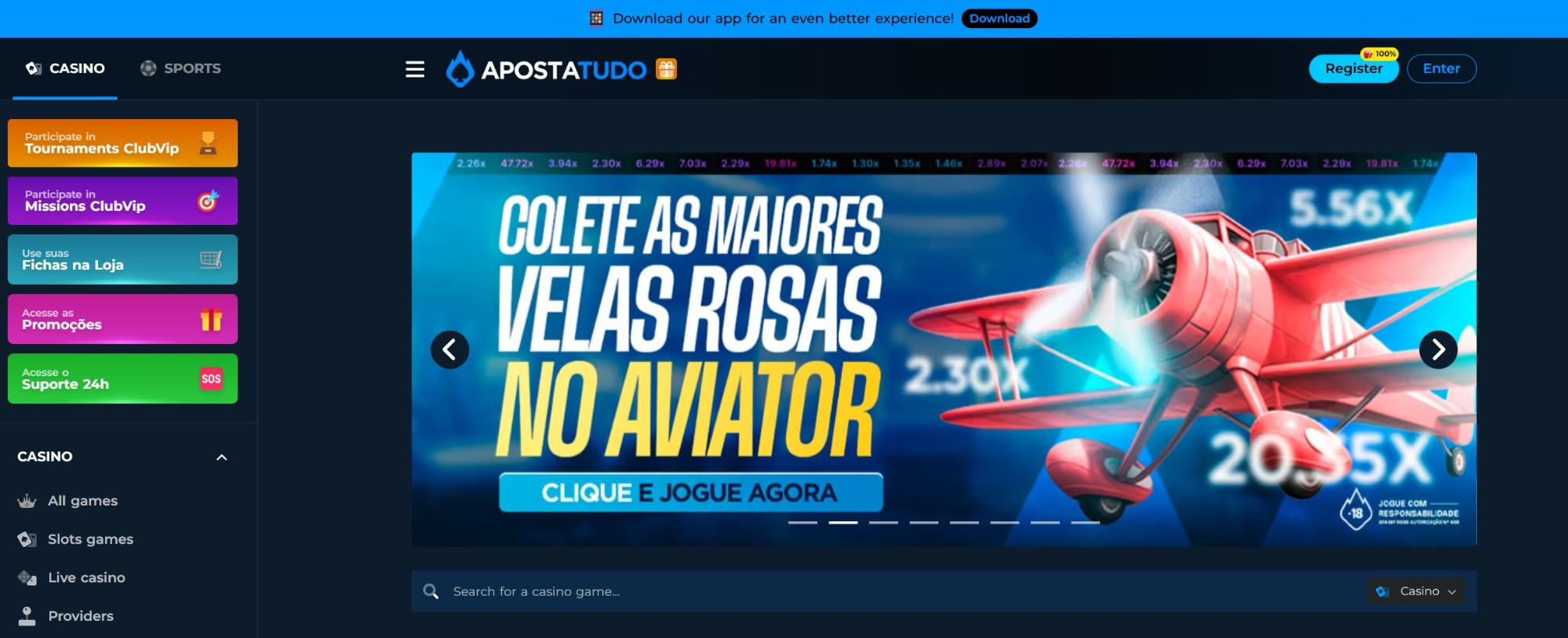 Visual do site - Experiência do usuário