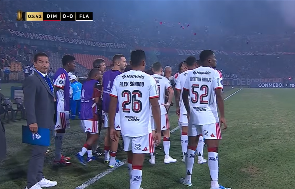 Conmebol cancela Independiente Medellín x Flamengo após caos e invasão na Libertadores