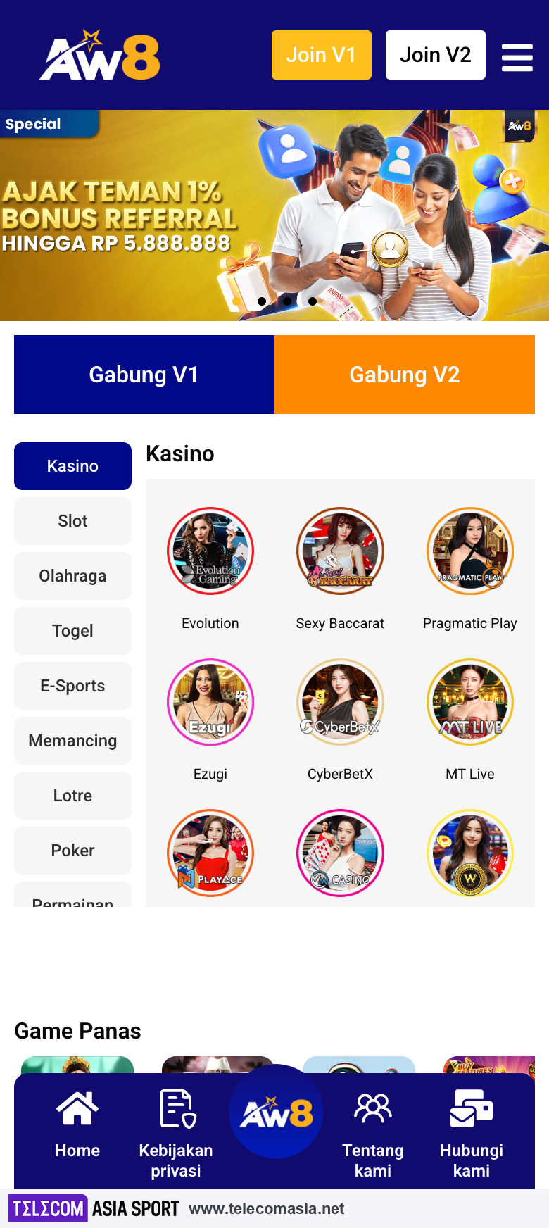 AW8 2026 Indonesia: Login, Daftar, Slot APK Android Mobile