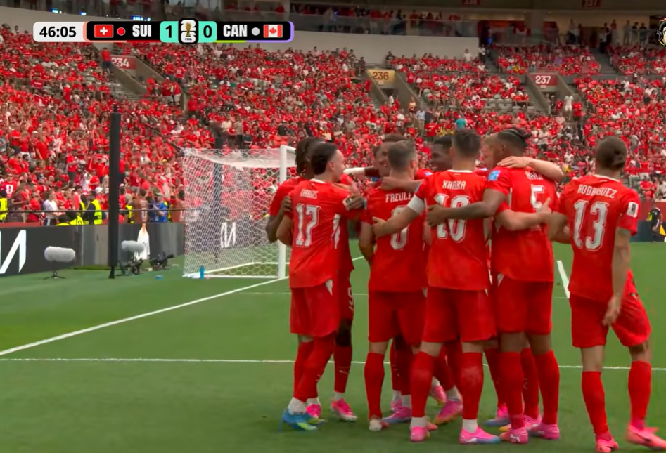 Suíça vence Canadá, garante liderança do Grupo B e avança às oitavas da Copa do Mundo 2026