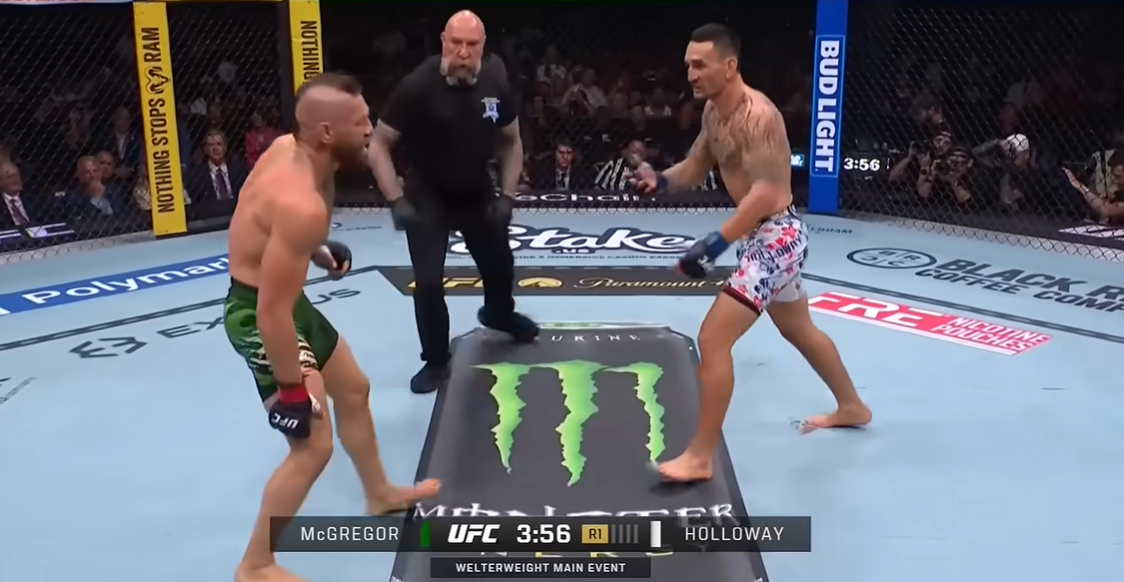 McGregor sofre lesão no joelho e perde para Max Holloway em retorno ao UFC após cinco anos