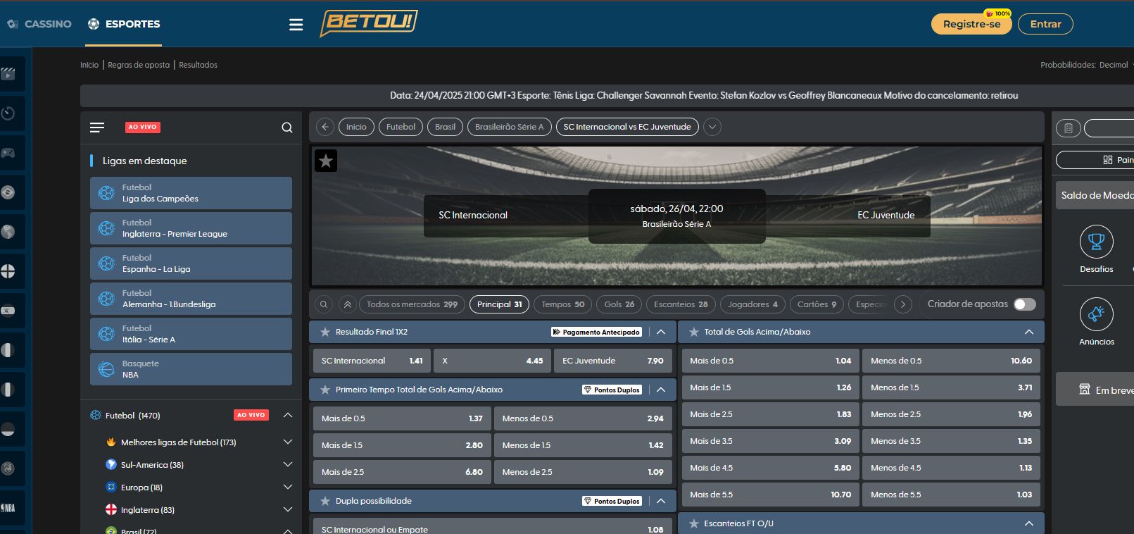 Apostas Esportivas