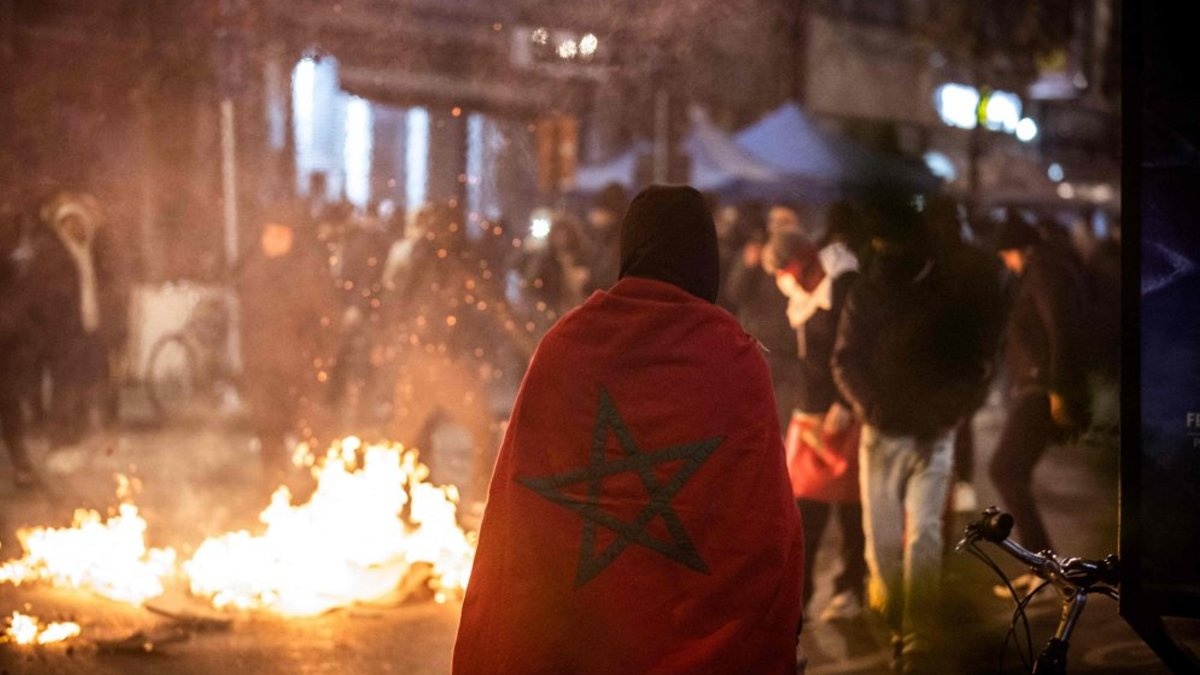 Moroccan Riots Moroccan Fans Riot in the Netherlands After Winning the 2026 World Cup
