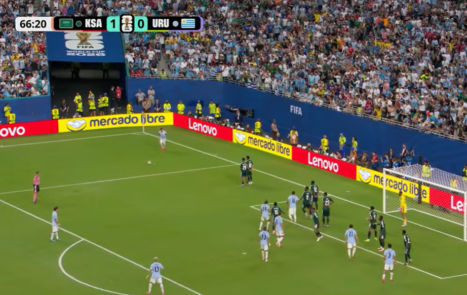 Uruguai busca empate contra a Arábia Saudita na estreia da Copa