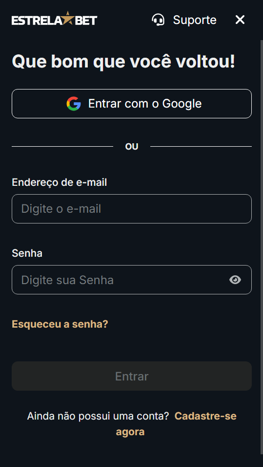 Estrela Bet login