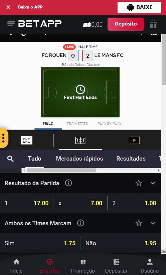 Apostas ao Vivo
