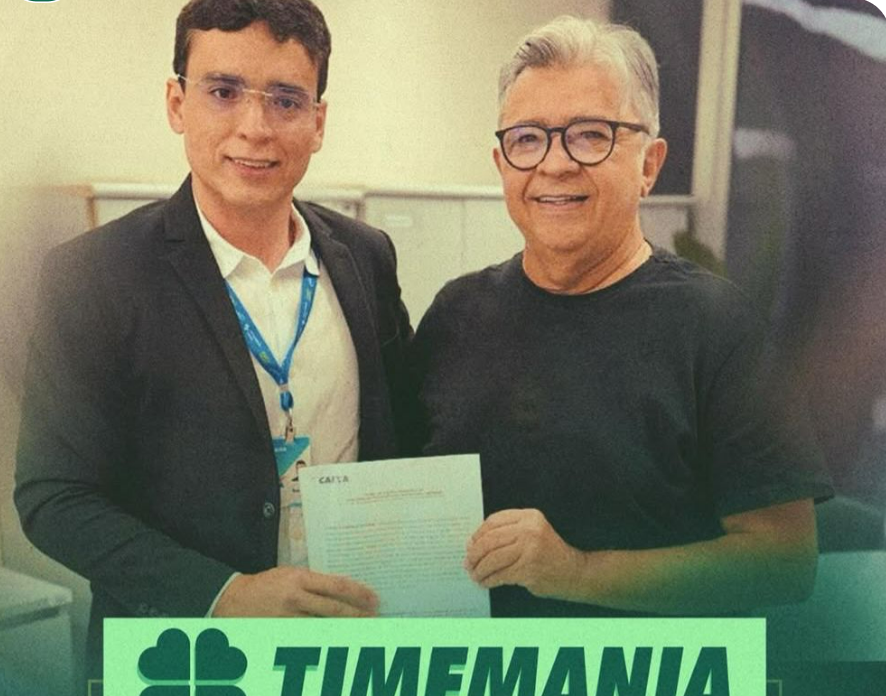 Sousa oficializa primeiro contrato com a Timemania e amplia fortalecimento institucional