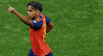 Lamine Yamal celebra vaga da Espanha e mira França: "Tomara que o gol venha na semifinal"