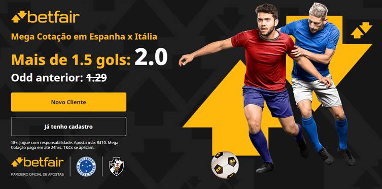 Betfair: MEGA COTAÇÃO para apostar no Espanha x Itália⚽💰