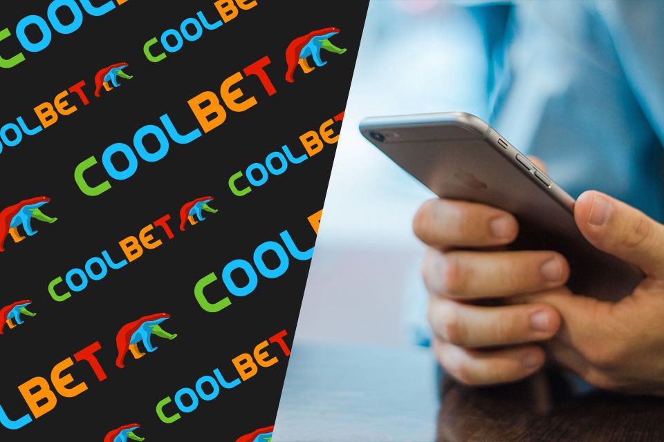 Skjermbilde av Coolbet mobilapp som viser spillmenyen