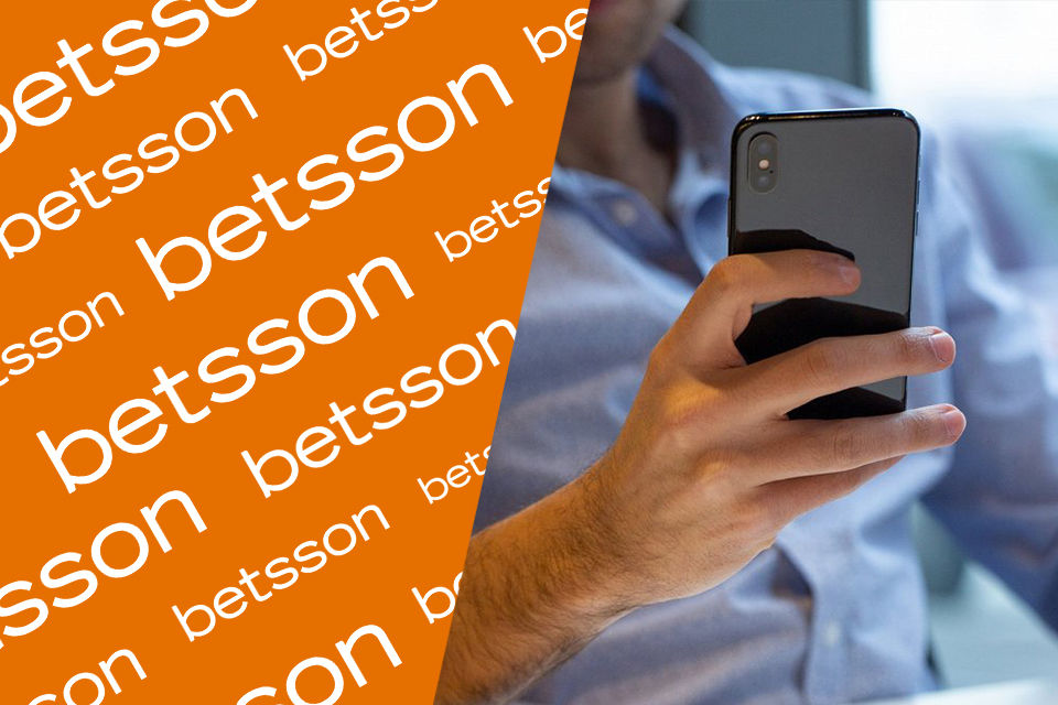 Interfaccia di Betsson App su smartphone