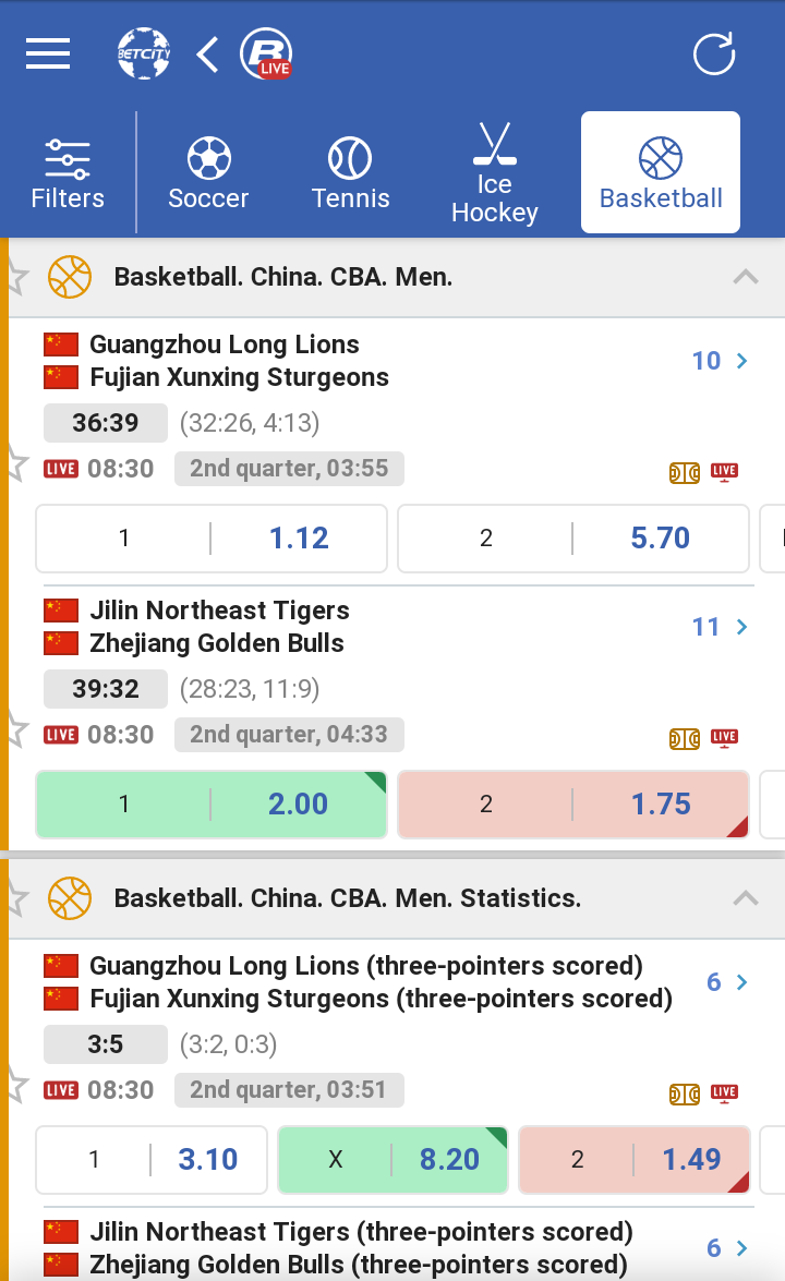 Betcity App Screenshot
