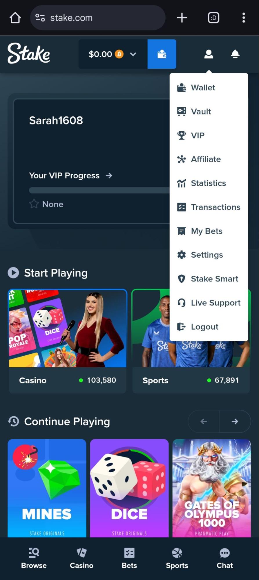 Interface du jeu Plinko sur Stake3 montrant les grilles et les multiplicateurs