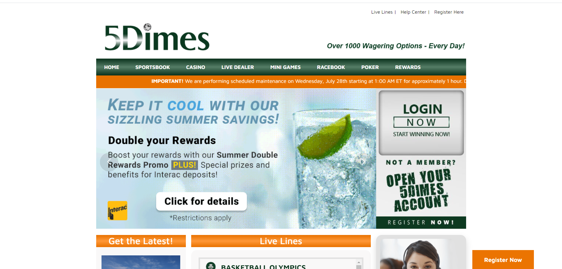 5dimes Review, Free Bets and Offers: Mobile and Desktop Features for 2025