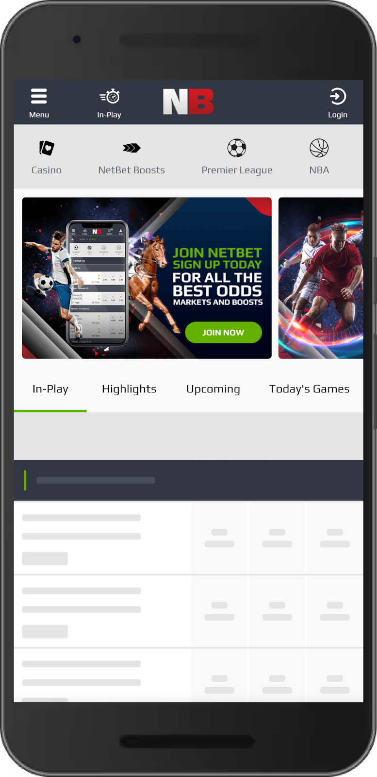 Netbet login