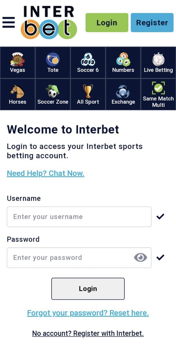 Schermata del Fastbet login su dispositivo mobile