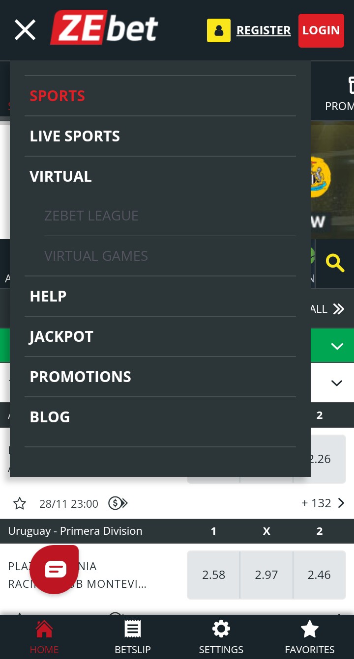 Zebet App Interface Visual